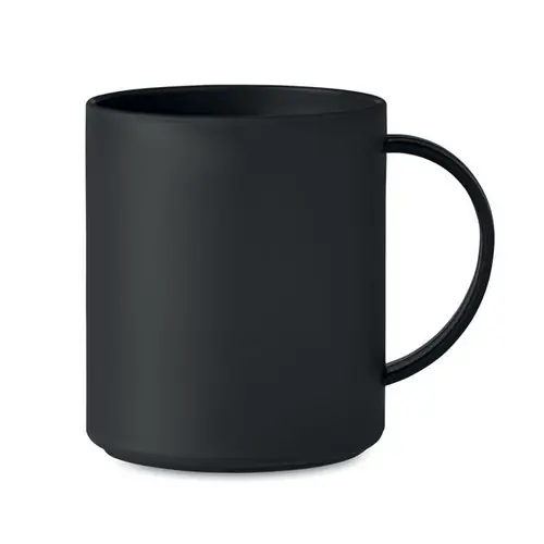 Taza reutilizable de PP con capacidad de 300 ml ref MO6256 - Negro