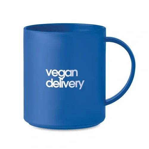 Taza reutilizable de PP con capacidad de 300 ml ref MO6256 - Printed Azul