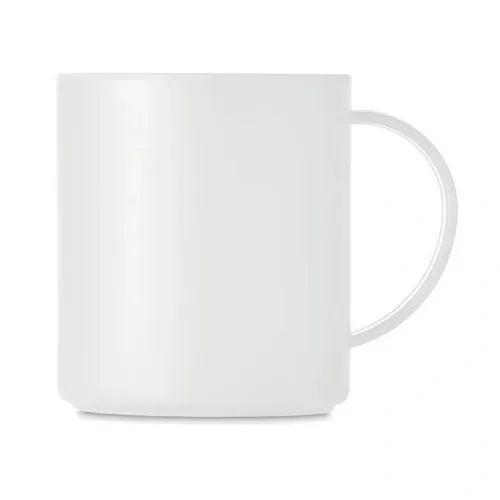 Taza reutilizable de PP con capacidad de 300 ml ref MO6256 - Top Blanco