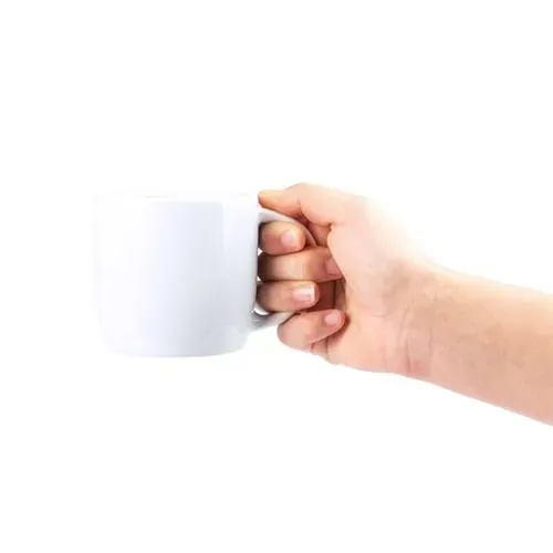 Taza de cerámica blanca para café largo ref 4749 - 03