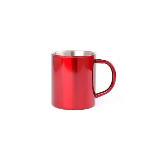 Taza de acero inox bicolor con diseño original ref 4656 - 00
