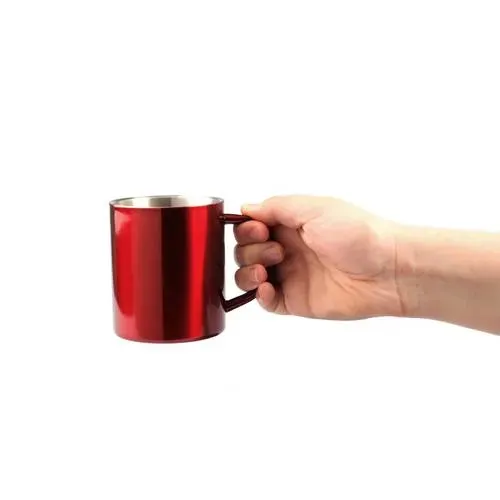 Taza de acero inox bicolor con diseño original ref 4656 - 03
