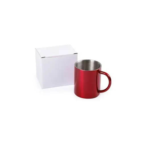 Taza de acero inox bicolor con diseño original ref 4656 - 04