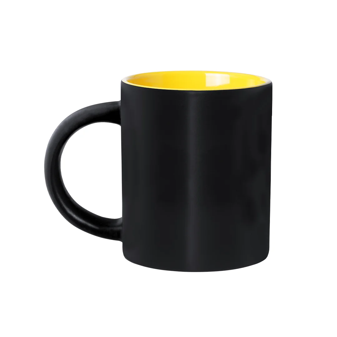 Taza de cerámica negra para grabado láser ref 5290 - 02