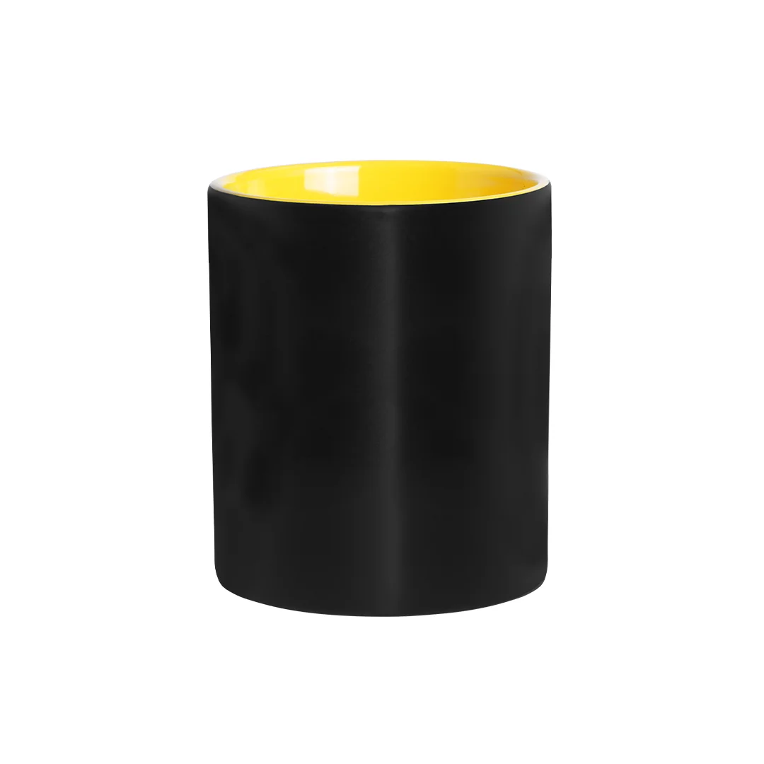 Taza de cerámica negra para grabado láser ref 5290 - 03