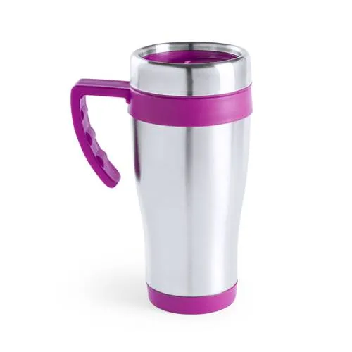 Taza de acero inox 450ml con tapa dosificadora ref 5101