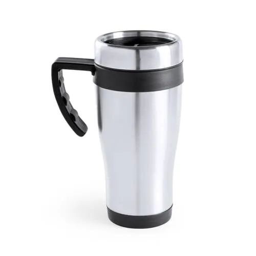Taza de acero inox 450ml con tapa dosificadora ref 5101