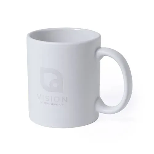 Taza de cerámica personalizable con interior colorido ref 5836 - Blanco