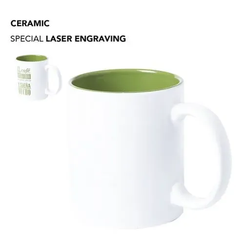 Taza de cerámica personalizable con interior colorido ref 5836 - vista 1