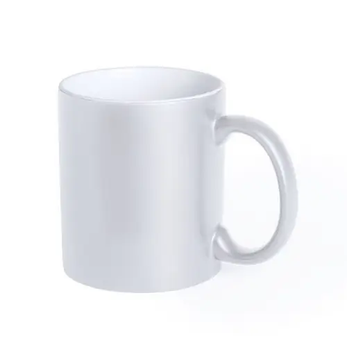 Taza de cerámica personalizable con grabado láser ref 5291 - Blanco