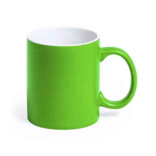 Taza de cerámica personalizable con grabado láser ref 5291 - Verde