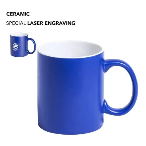 Taza de cerámica personalizable con grabado láser ref 5291 - vista 1