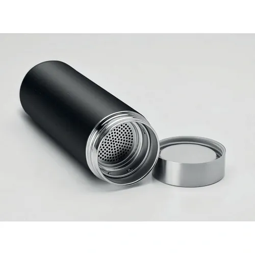 Termo de acero inoxidable con infusor de té ref MO9421 - Item Detail Picture Negro