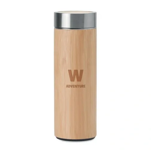 Termo de acero inoxidable con infusor de té ref MO9421 - Printed Madera