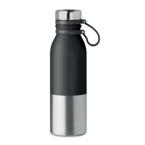 Termo acero inoxidable anti fugas con agarre de silicona ref MO9539 - Negro