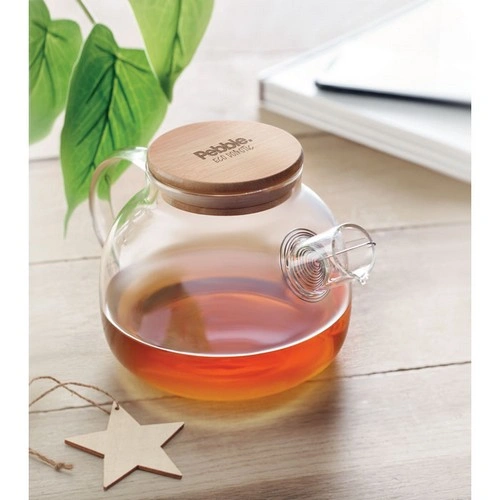 Tetera de vidrio con infusor de acero inoxidable ref MO9963