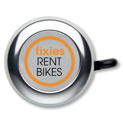 Timbre extra para bicicleta ligero y resistente ref MO8539 - Printed Plata Brillo