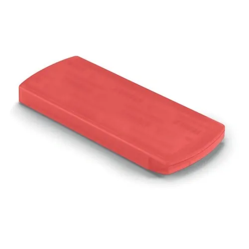 Caja compacta de plástico con 5 tiritas ref KC6949 - Rojo Transparente