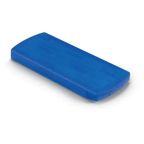 Caja compacta de plástico con 5 tiritas ref KC6949 - Top Azul Transparente