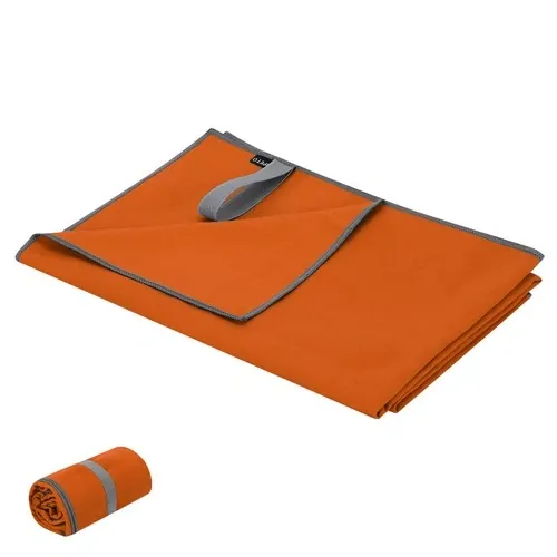 Toalla absorbente Jutiul 130x80cm fácil de transportar ref 22231 - Naranja