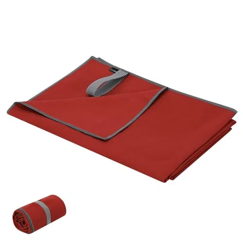Toalla absorbente Jutiul 130x80cm fácil de transportar ref 22231 - Rojo