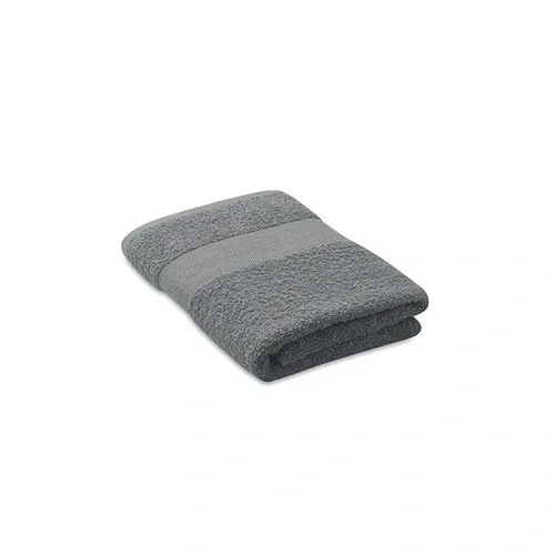 Toalla de rizo de algodón orgánico suave y absorbente ref MO9931 - Front Gris