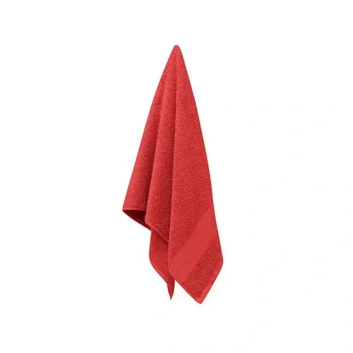 Toalla de rizo de algodón orgánico suave y absorbente ref MO9931 - Top Rojo