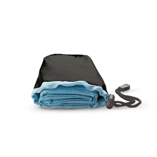 Toalla de deporte en bolsa de nylon ultra absorbente ref KC6333 - Azul