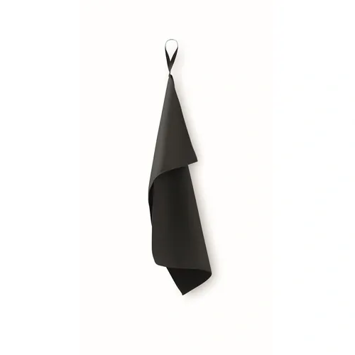 Toalla de microfibra 30x50cm ligera y de secado rápido ref MO2760 - Front Negro