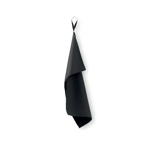 Toalla de microfibra 30x50cm ligera y de secado rápido ref MO2760 - Negro