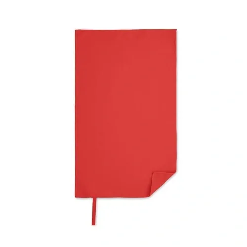 Toalla de microfibra 30x50cm ligera y de secado rápido ref MO2760 - Rojo Side