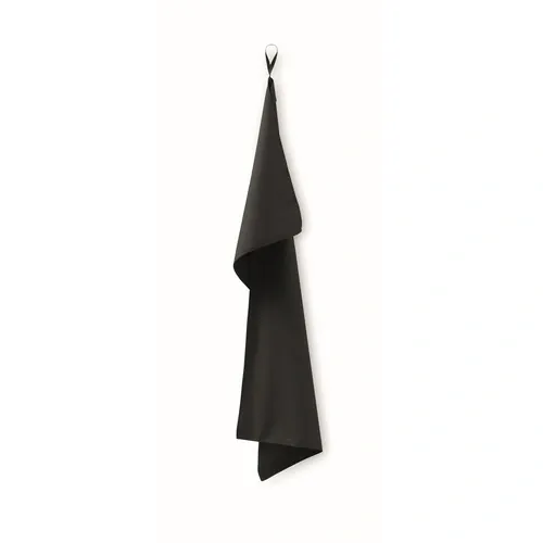 Toalla de microfibra 50x100cm ligera y de secado rápido ref MO2761 - Front Negro