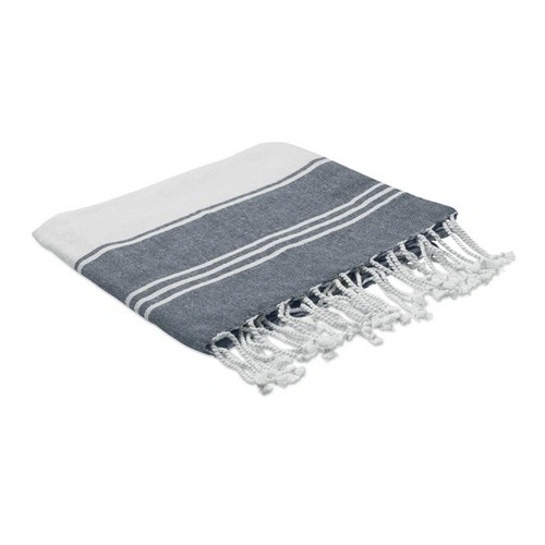 Toalla de playa hammam con bolsa de cuerda reciclada ref MO2584