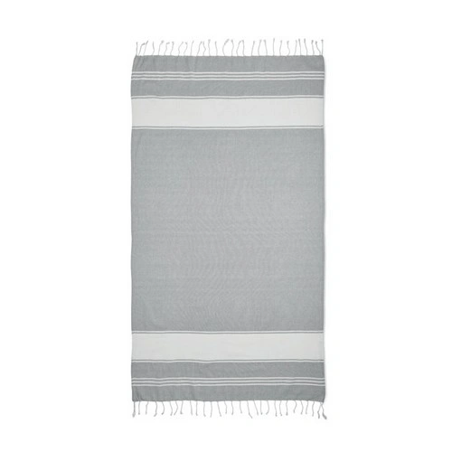 Toalla de playa hammam con bolsa de cuerda reciclada ref MO2584
