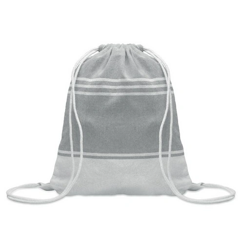 Toalla de playa hammam con bolsa de cuerda reciclada ref MO2584
