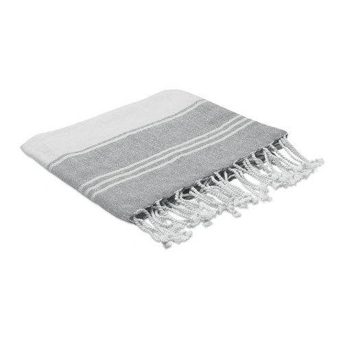 Toalla de playa hammam con bolsa de cuerda reciclada ref MO2584