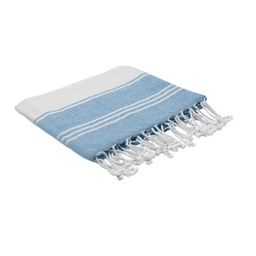 Toalla de playa hammam con bolsa de cuerda reciclada ref MO2584