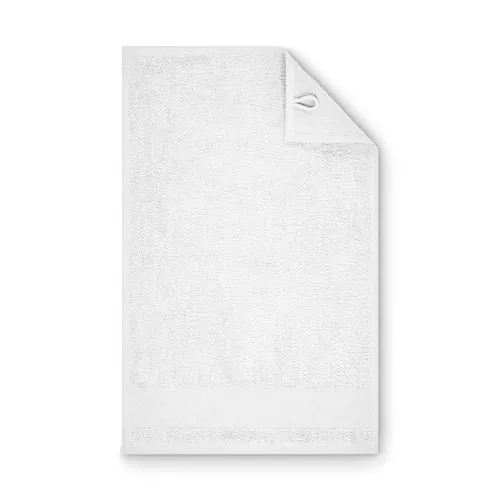 Toalla de rizo 30x50cm personalizable suave y absorbente ref MO2764 - Blanco Back