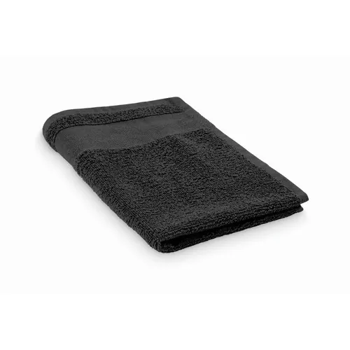 Toalla de rizo 30x50cm personalizable suave y absorbente ref MO2764 - Front Negro