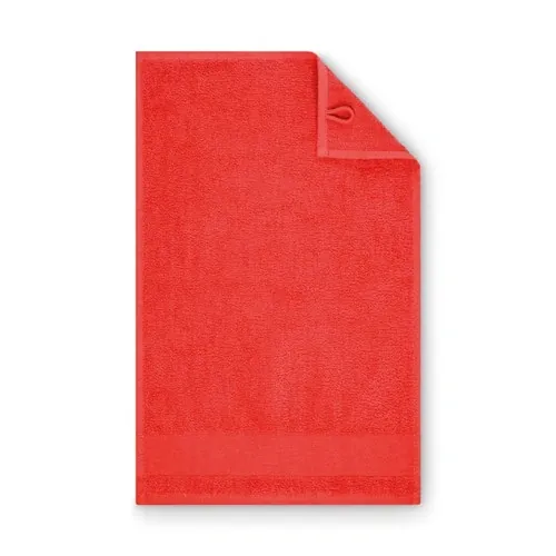 Toalla de rizo 30x50cm personalizable suave y absorbente ref MO2764 - Rojo Back