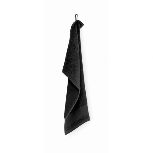 Toalla de rizo 30x50cm personalizable suave y absorbente ref MO2764 - Top Negro