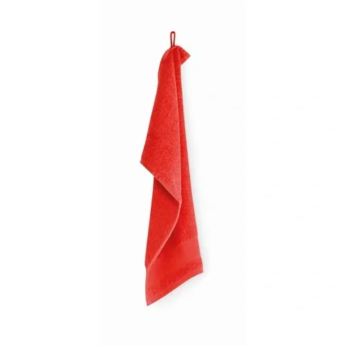 Toalla de rizo 30x50cm personalizable suave y absorbente ref MO2764 - Top Rojo