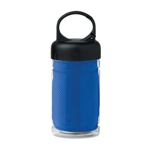 Toalla deportiva de microfibra con mosquetón de transporte ref MO9203 - Azul Royal