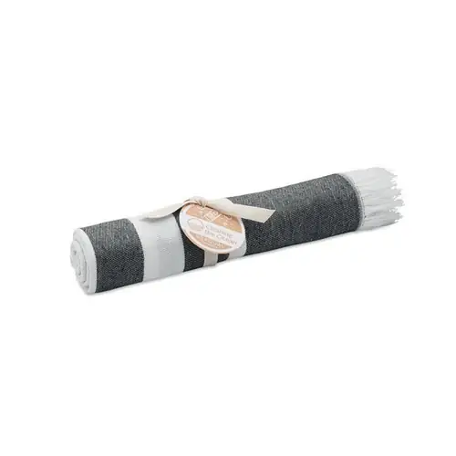 Toalla de hammam reciclada 70 algodón 30 poliéster ref MO2057 - Gris