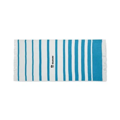 Toalla de hammam reciclada 70 algodón 30 poliéster ref MO2057 - Printed Turquesa