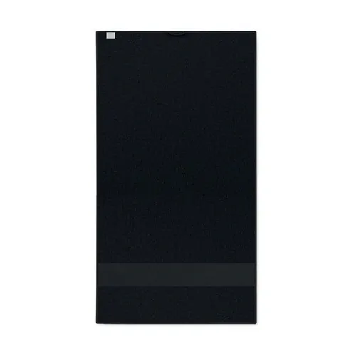Toalla de rizo de algodón orgánico suave y absorbente ref MO2258 - Back Negro