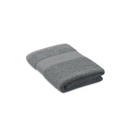 Toalla de rizo de algodón orgánico suave y absorbente ref MO2258 - Gris