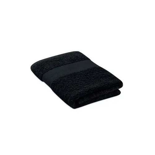 Toalla de rizo de algodón orgánico suave y absorbente ref MO2258 - Negro