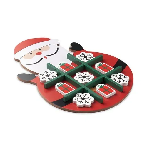 Tres en raya navideño de madera ref CX1568 - Rojo