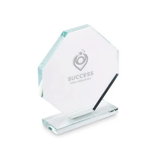 Trofeo de cristal en caja de regalo ref MO2135 - Printed Transparente